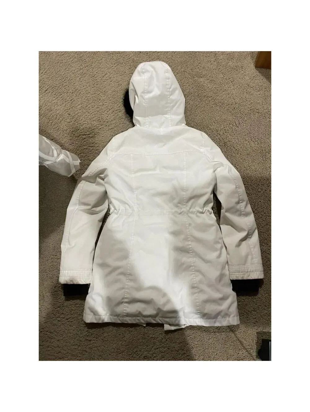 Women's UGG White ADIRONDACK PUFFER DOWN TOSCANA HOODED PARKA X SMALL XS jacket